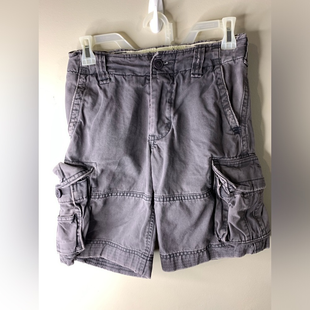 Boys size 10 Gray Abercrombie Cargo Shorts